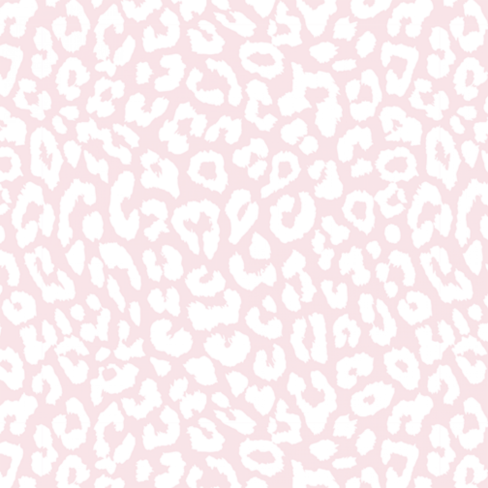 white and pink cheetah print