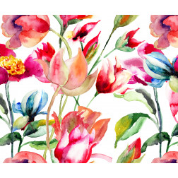 Bright Watercolor Flowers - Sample Kit