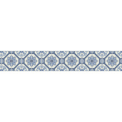 Mosaic Tile (Blue) - Stair Wrap