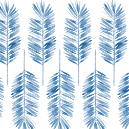 Blue Palms Pattern - Sample Kit
