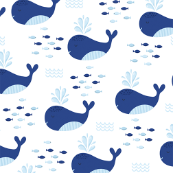 Blue Whale Pattern - Sample Kit