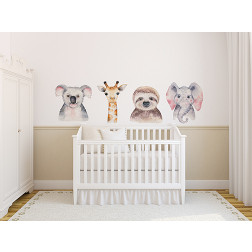 Watercolor Animals Decal