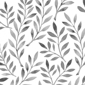 Leaves Pattern (B&W) - Patterns - Search Art